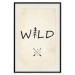 Wall Poster Wild Nature - English text with a tree element on a beige background 130455 additionalThumb 24