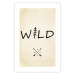 Wall Poster Wild Nature - English text with a tree element on a beige background 130455 additionalThumb 14
