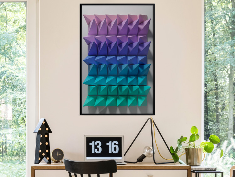 Poster Uniform Motion - abstract and colorful 3D geometric figure 130555 additionalImage 9