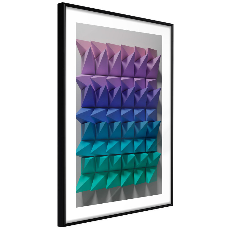 Poster Uniform Motion - abstract and colorful 3D geometric figure 130555 additionalImage 12