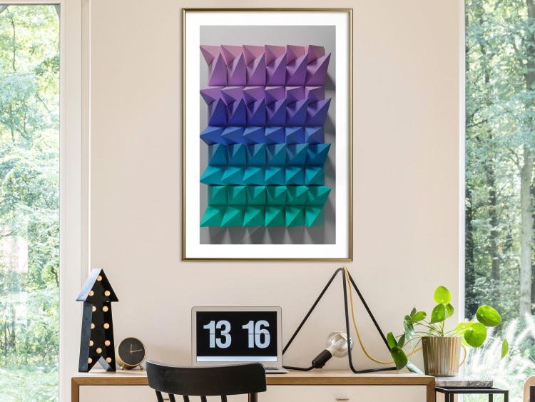 Poster Uniform Motion - abstract and colorful 3D geometric figure 130555 additionalImage 13