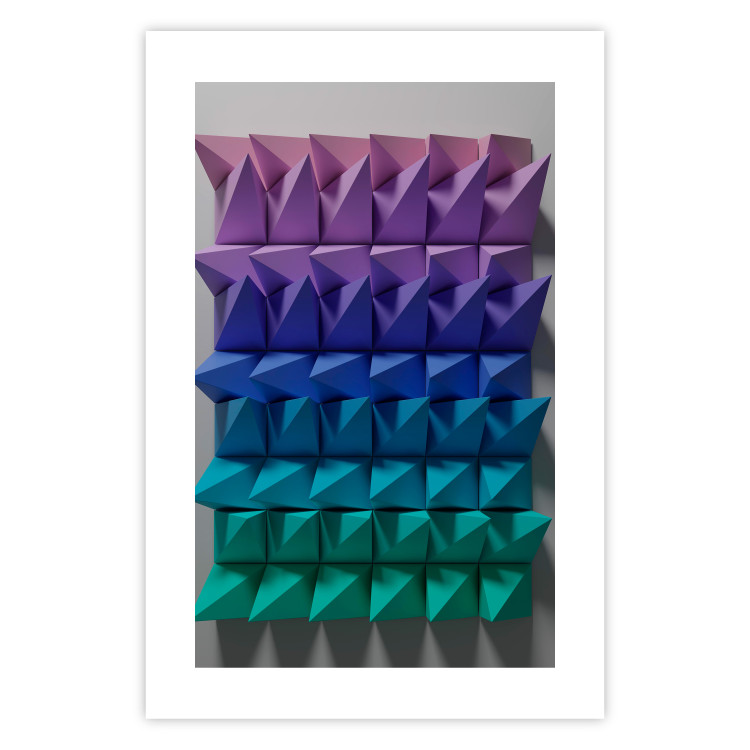 Poster Uniform Motion - abstract and colorful 3D geometric figure 130555 additionalImage 19