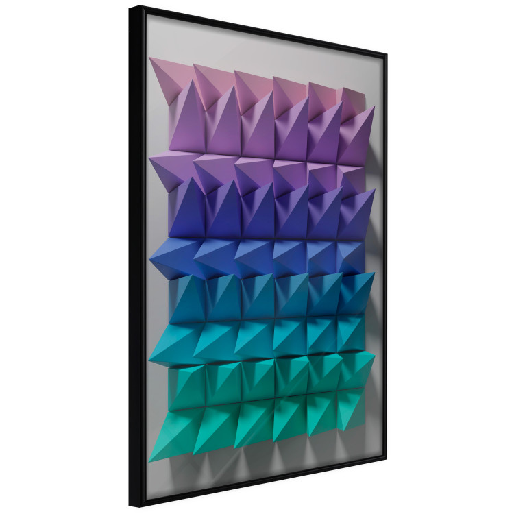 Poster Uniform Motion - abstract and colorful 3D geometric figure 130555 additionalImage 2
