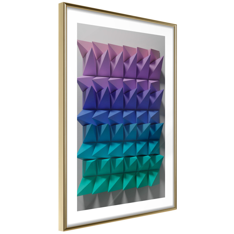Poster Uniform Motion - abstract and colorful 3D geometric figure 130555 additionalImage 11