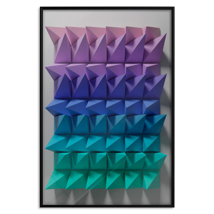 Poster Uniform Motion - abstract and colorful 3D geometric figure 130555 additionalImage 16