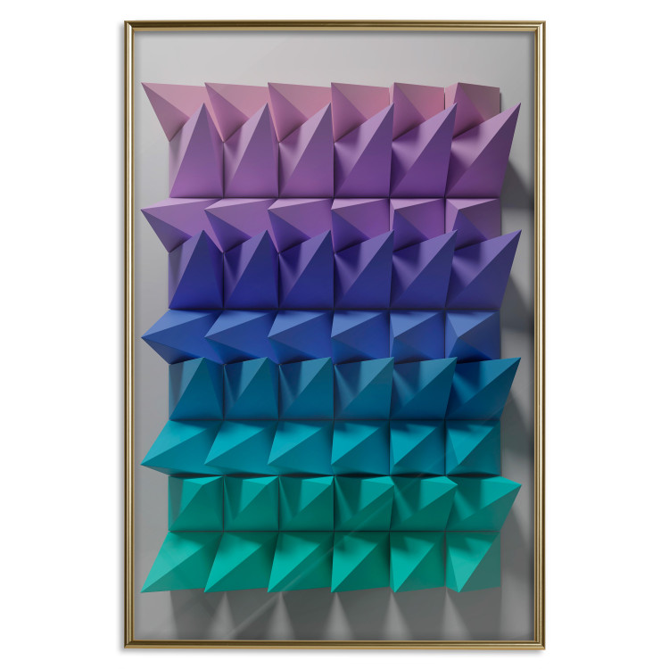 Poster Uniform Motion - abstract and colorful 3D geometric figure 130555 additionalImage 17