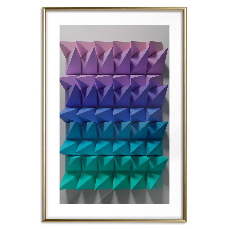 Poster Uniform Motion - abstract and colorful 3D geometric figure 130555 additionalImage 14