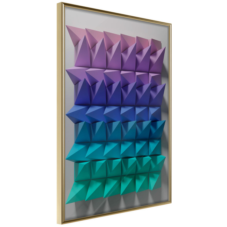 Poster Uniform Motion - abstract and colorful 3D geometric figure 130555 additionalImage 3