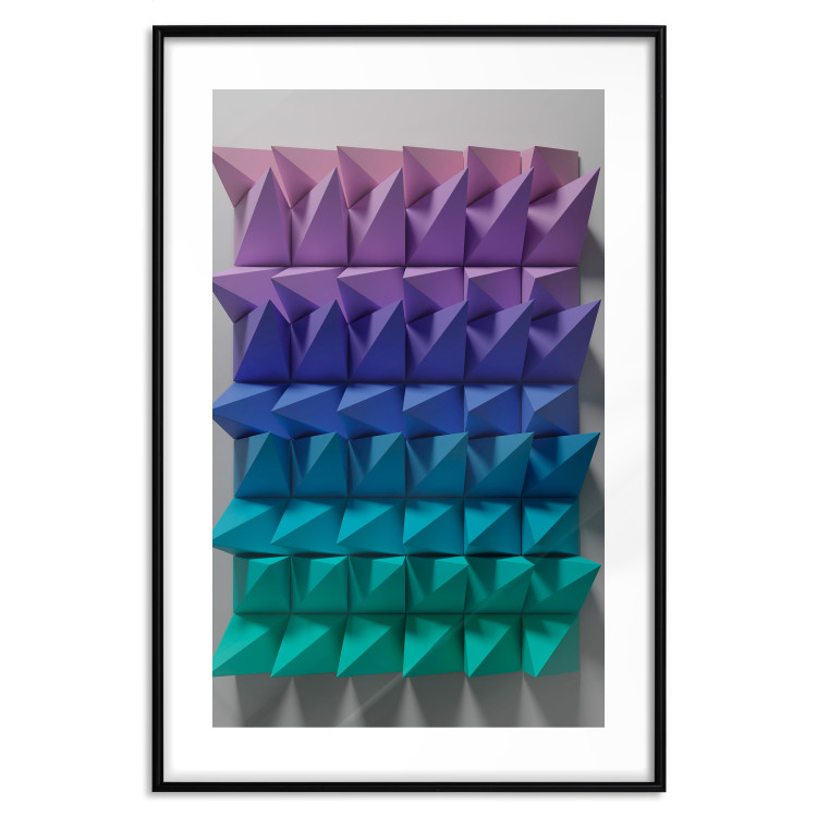 Poster Uniform Motion - abstract and colorful 3D geometric figure 130555 additionalImage 15
