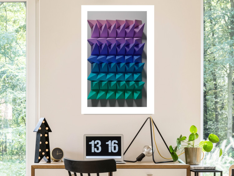 Poster Uniform Motion - abstract and colorful 3D geometric figure 130555 additionalImage 8