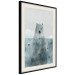 Wall Poster Polar Bear - animal in water with fish against a winter composition background 130755 additionalThumb 13
