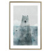 Wall Poster Polar Bear - animal in water with fish against a winter composition background 130755 additionalThumb 16