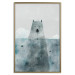 Wall Poster Polar Bear - animal in water with fish against a winter composition background 130755 additionalThumb 21