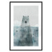 Wall Poster Polar Bear - animal in water with fish against a winter composition background 130755 additionalThumb 17