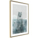 Wall Poster Polar Bear - animal in water with fish against a winter composition background 130755 additionalThumb 6