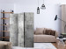 Folding Screen Concrete: Gray City (3-piece) - simple composition in gray background 133455 additionalThumb 4