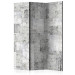 Folding Screen Concrete: Gray City (3-piece) - simple composition in gray background 133455