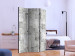 Folding Screen Concrete: Gray City (3-piece) - simple composition in gray background 133455 additionalThumb 2