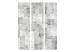 Folding Screen Concrete: Gray City (3-piece) - simple composition in gray background 133455 additionalThumb 3
