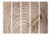 Folding Screen Wood Grain II - light texture of brown wood with distinct grains 133655 additionalThumb 3
