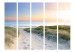 Room Divider Morning Beach Walk II - seascape of the sea and sand against the sky 134055 additionalThumb 3