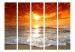 Folding Screen Fairytale Sunset II (5-piece) - calm waves against the sky 134155 additionalThumb 3