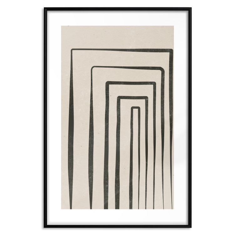 Wall Poster High Colonnade - black lines creating patterns in abstract motif 134355 additionalImage 17