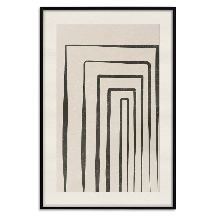 Wall Poster High Colonnade - black lines creating patterns in abstract motif 134355 additionalImage 19