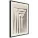 Wall Poster High Colonnade - black lines creating patterns in abstract motif 134355 additionalThumb 4