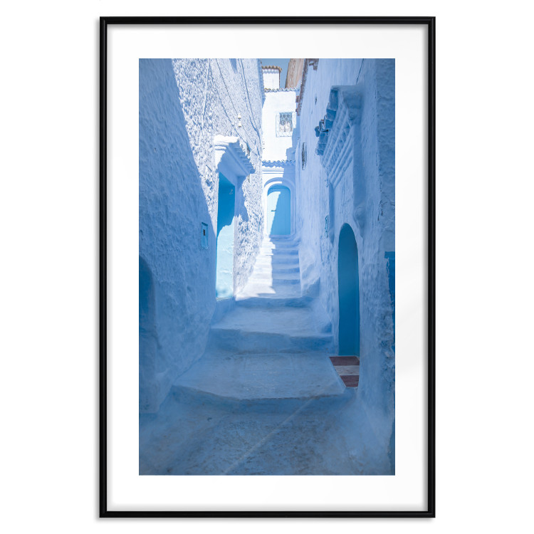 Wall Poster Architecture of Blue - blue stone buildings and stairs in the city 134755 additionalImage 17