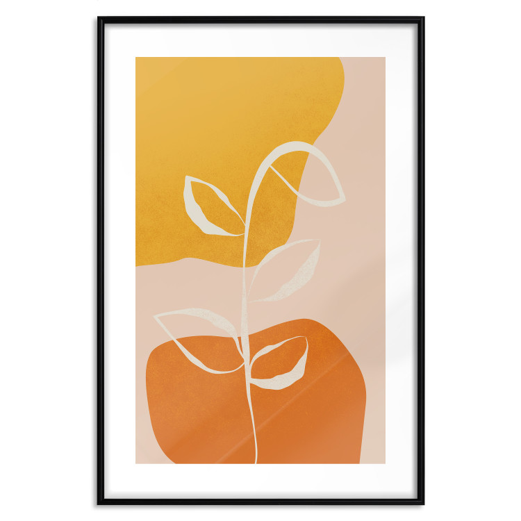 Wall Poster Young Plant - abstract plant on a colorful and pastel background 135655 additionalImage 6