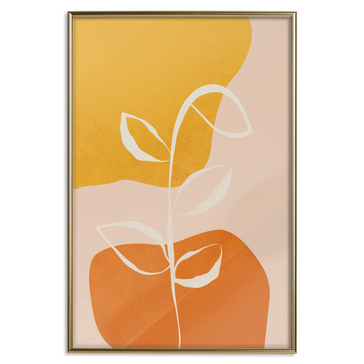 Wall Poster Young Plant - abstract plant on a colorful and pastel background 135655 additionalImage 7