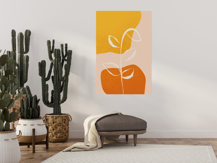 Wall Poster Young Plant - abstract plant on a colorful and pastel background 135655 additionalImage 15