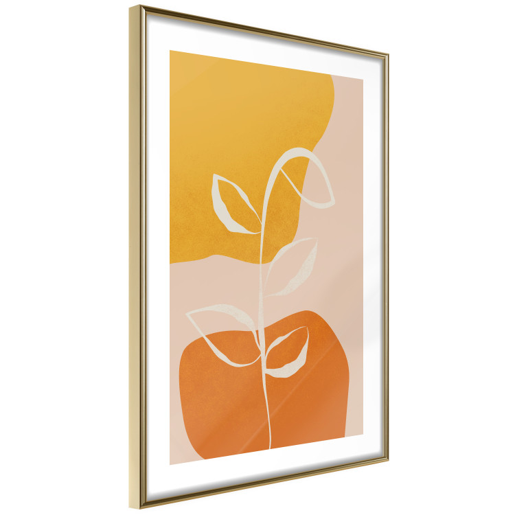Wall Poster Young Plant - abstract plant on a colorful and pastel background 135655 additionalImage 17