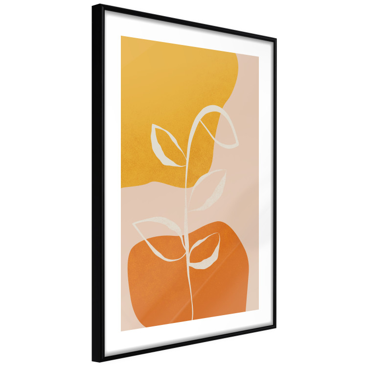 Wall Poster Young Plant - abstract plant on a colorful and pastel background 135655 additionalImage 18