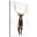 Canvas Print Deer in the Snow (1-piece) Vertical - animal and frosty winter backdrop 137955 additionalThumb 2