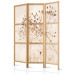 Room Divider Screen Serenity and Contemplation (3-piece) - Delicate plants on a beige background 138355 additionalThumb 5