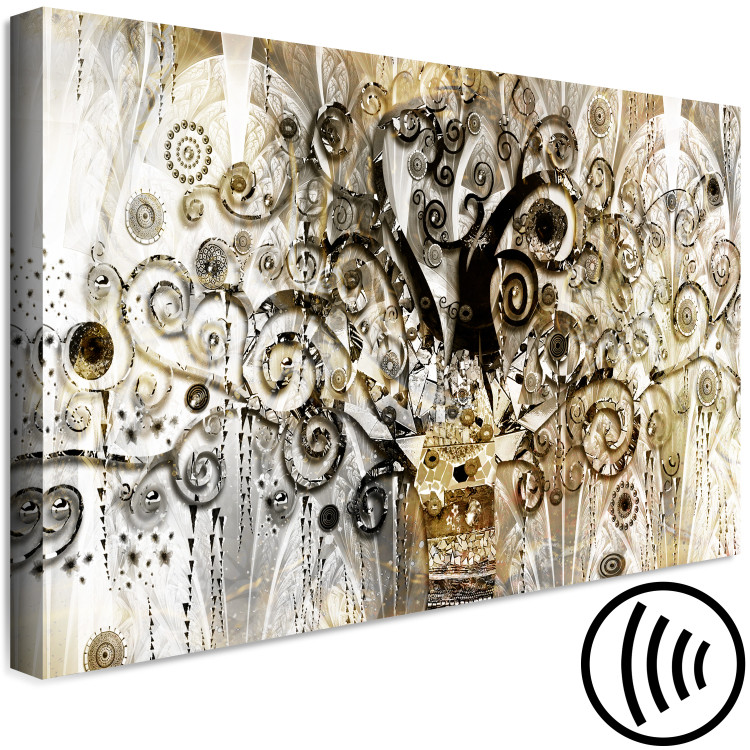 Canvas Print Abstract Tree (1-piece) - mosaic in the style of Gustav Klimt 143955 additionalImage 6