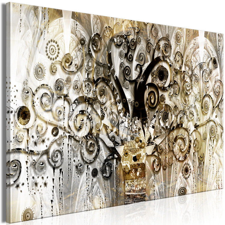 Canvas Print Abstract Tree (1-piece) - mosaic in the style of Gustav Klimt 143955 additionalImage 2