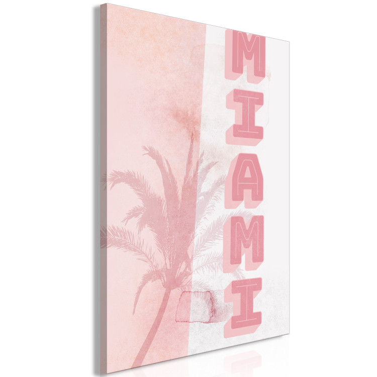 Canvas City Neons (1-piece) - pink Miami sign against a tall palm tree 144355 additionalImage 2