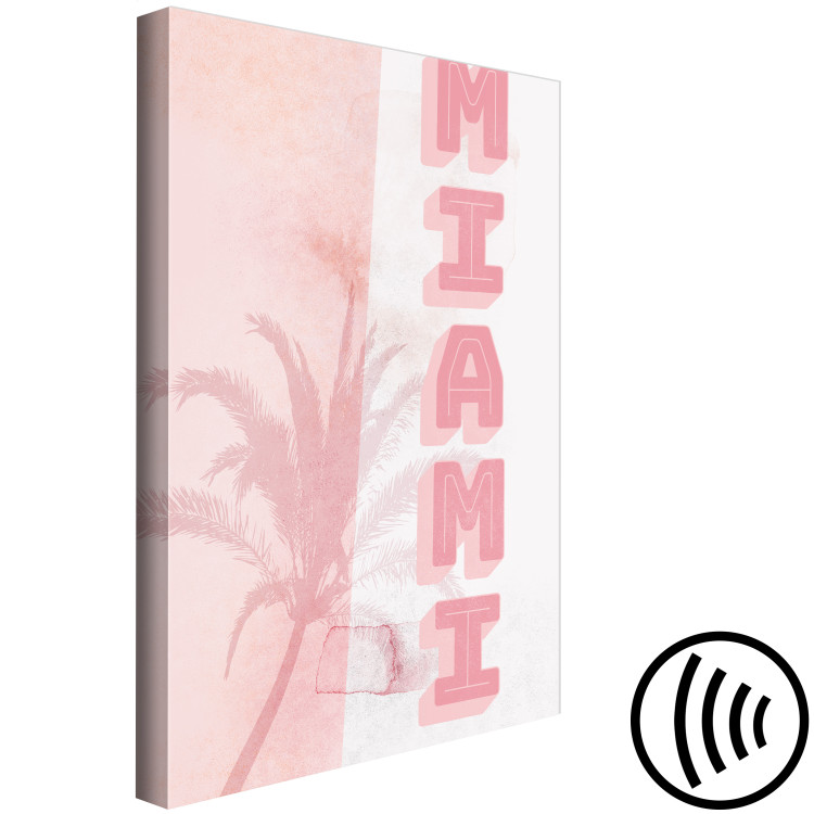 Canvas City Neons (1-piece) - pink Miami sign against a tall palm tree 144355 additionalImage 6