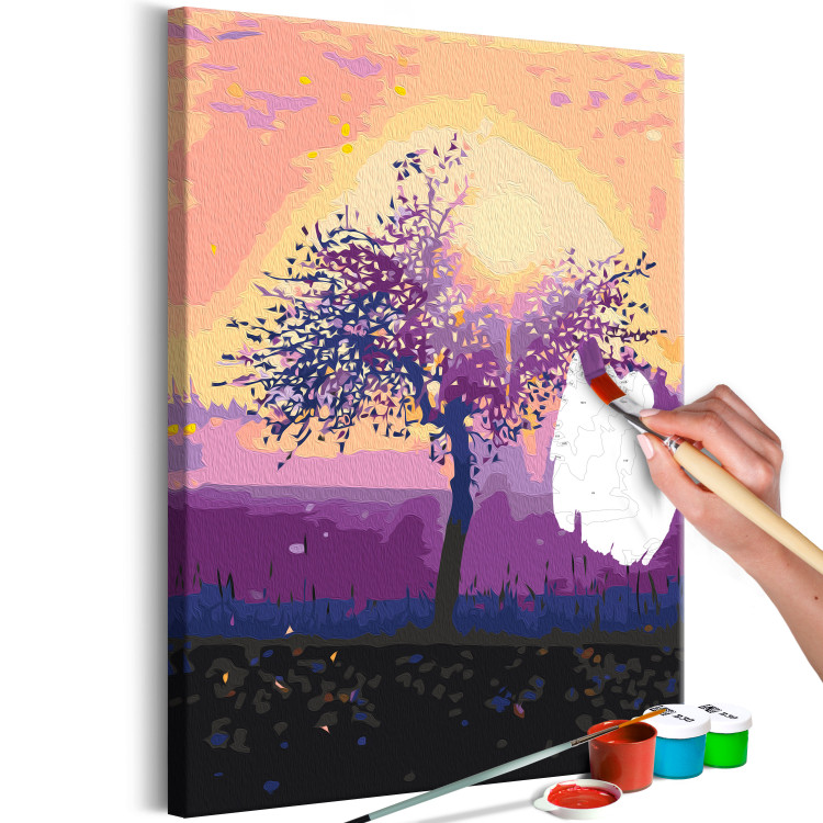 Paint by Number Kit Creamy Morning - Purple Sky Against the Backdrop of Sunrise 145155 additionalImage 4