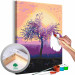 Paint by Number Kit Creamy Morning - Purple Sky Against the Backdrop of Sunrise 145155