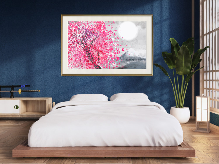 Poster Japanese Views - Landscape With Mount Fuji and a Pink Tree  145755 additionalImage 27