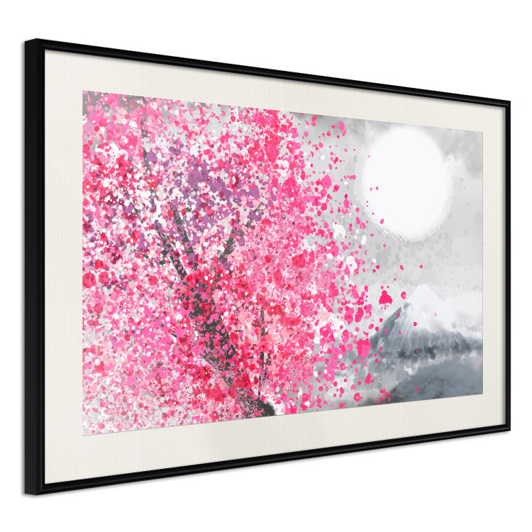 Poster Japanese Views - Landscape With Mount Fuji and a Pink Tree  145755 additionalImage 13
