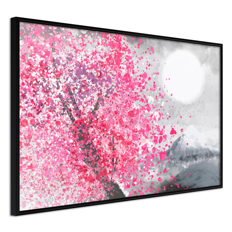 Poster Japanese Views - Landscape With Mount Fuji and a Pink Tree  145755 additionalImage 4