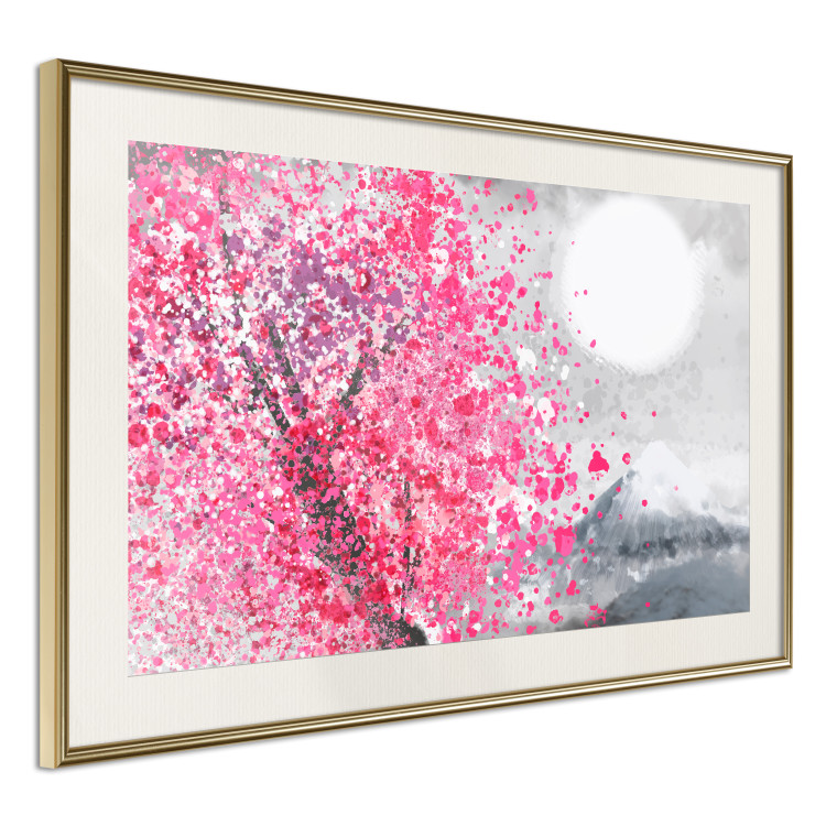 Poster Japanese Views - Landscape With Mount Fuji and a Pink Tree  145755 additionalImage 7
