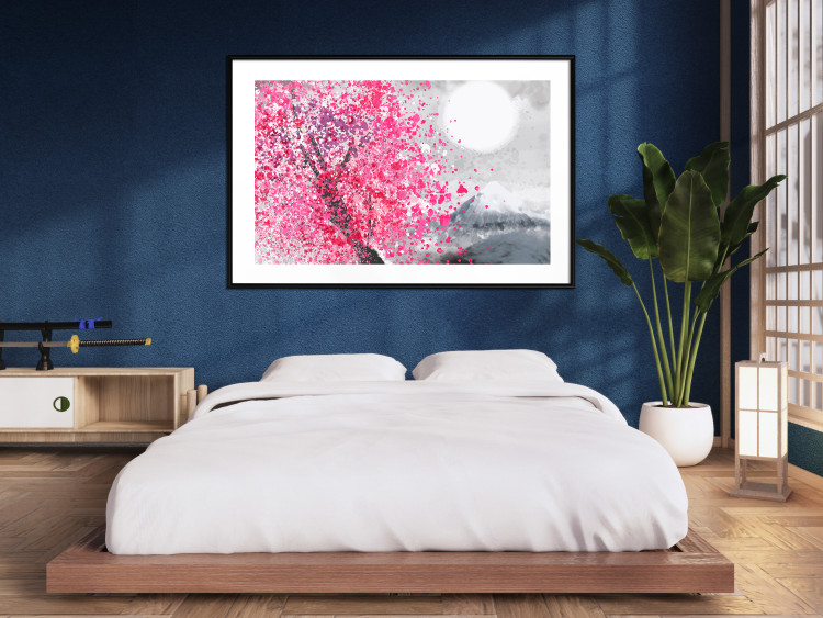 Poster Japanese Views - Landscape With Mount Fuji and a Pink Tree  145755 additionalImage 15