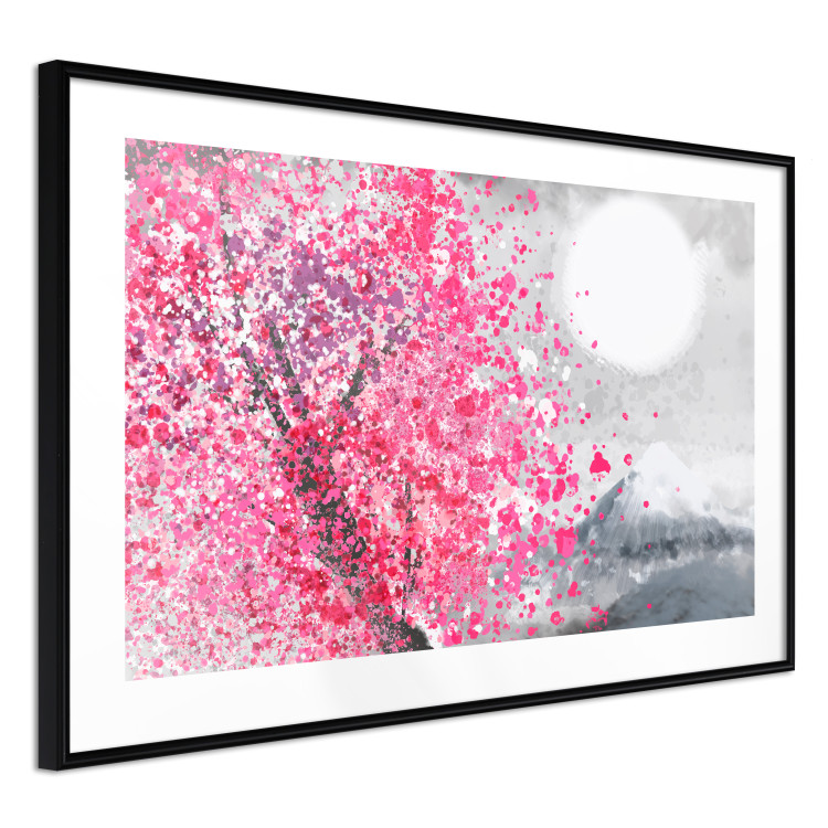 Poster Japanese Views - Landscape With Mount Fuji and a Pink Tree  145755 additionalImage 14