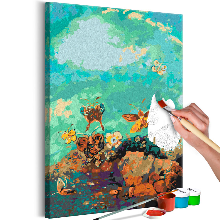 Paint by Number Kit Summer Morning of Insects - Colorful Butterflies and Moths by the Lake 146555 additionalImage 4